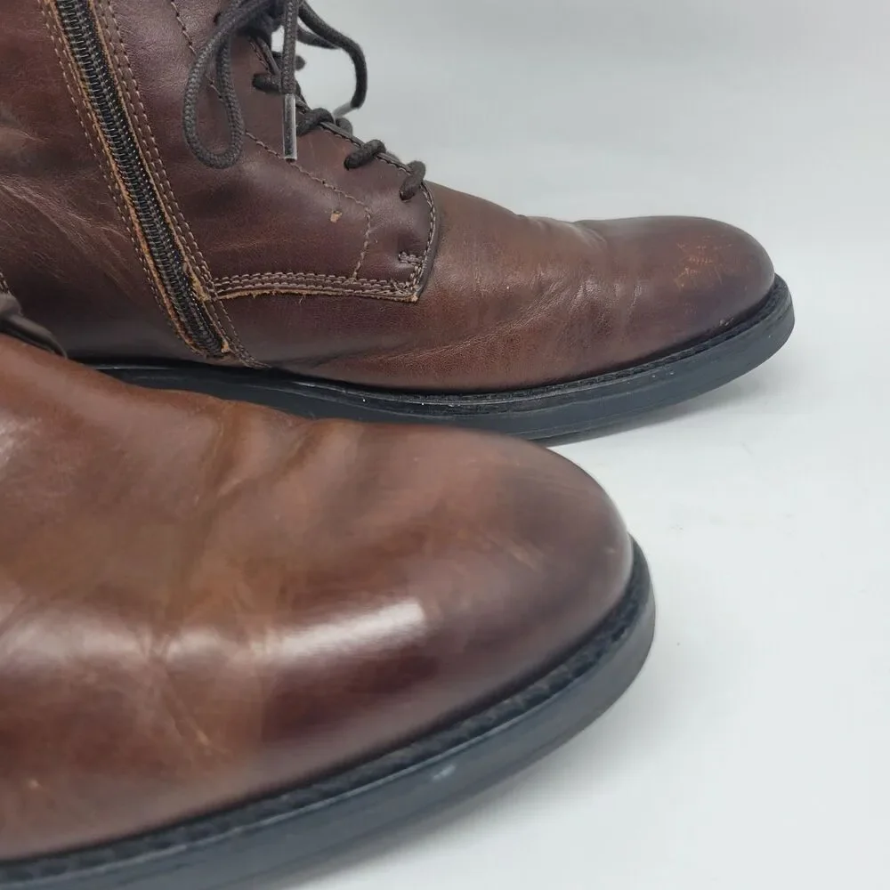 Bullboxer Plain Toe Lace up Ankle Boot Size 8 Eur 41